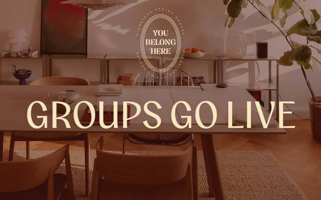 Groups go LIVE on the website!